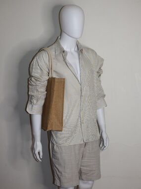 Vintage Forsyth of Canada Stripped Yellow and Blue Summer Shirt